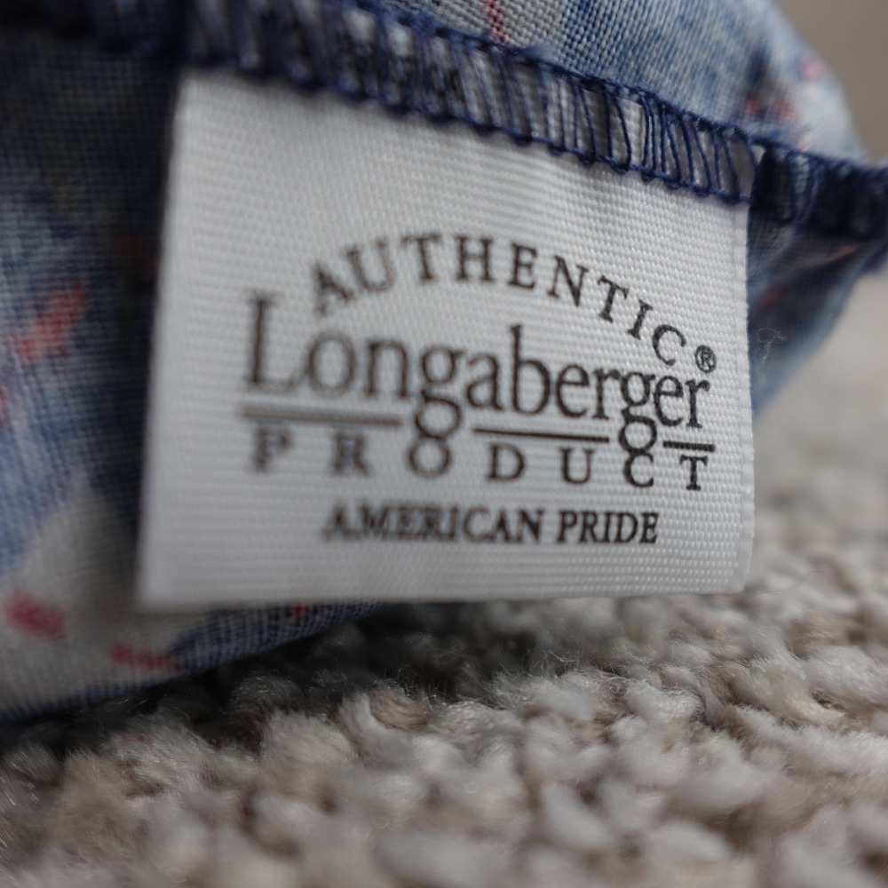 Longaberger Shining Star Basket Liner American Pride Patriotic Blue White Stars - Picture 2 of 2